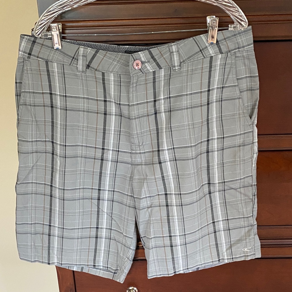 O’Neill Gray Plaid Men's Shorts